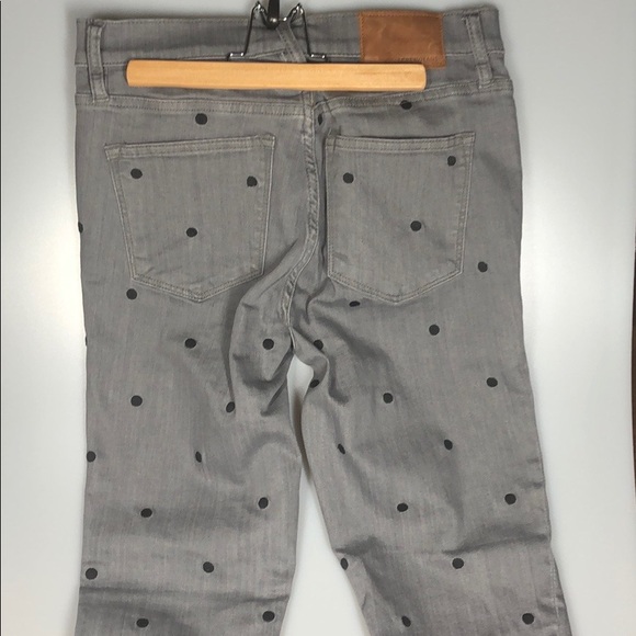 NWT J Crew 9" High-Rise Toothpick Polka Dot Jean - Picture 5 of 8